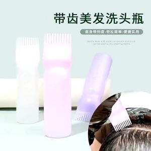Botol Semir Sisir Pewarna Rambut Bahan Plastik Dapat Diisi Ulang Murah Botol Wadah Pewarna Rambut Botol Cat Rambut Aplikator Sisir Botol Sisir Salon Alat Cat Rambut