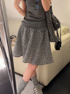 Large Size Womens Unique Textured A-Line Midi Skirts Korean Style High Waist Casual Wear Perfect for Summer Season