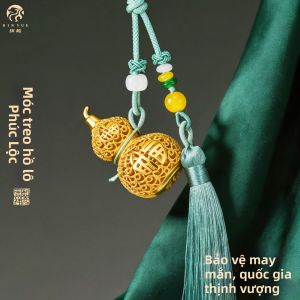 BINYUE | Copper Wealth Attracting Openable Gourd Hanging Decor