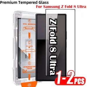 1-2PCS Premium 9H HD Tempered Glass for Samsung Galaxy Z Fold 8 Ultra 7 Outer Screen Easy Installation Glass Protector FullCover