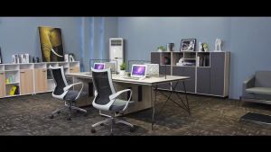 [3S  FURNITURE] Modern Executive Office Desk with Cabinet and Drawer For 1-6 * FREE DELIVERY * (1Yr Local Warranty)