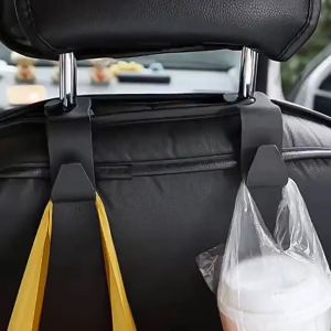 SAjeNH Car Seat Headrest Hook Hanger Black Storage Organizer Universal For Handbag Purse Coat Fit Universal Vehicle Car Holder