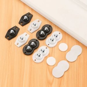 4/8pcs Furniture Stainless Steel Roller Self-adhesive Caster Heavy Duty Universal Wheels for Home