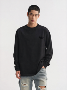 CHINISM | Soft Comfortable Non-Deformable Cotton Long Sleeve T Shirt for Men