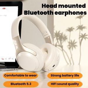 Hot selling head mounted Bluetooth earphones with HIFI sound quality and long battery life. Bluetooth earphones can freely switch between wired and wireless modes