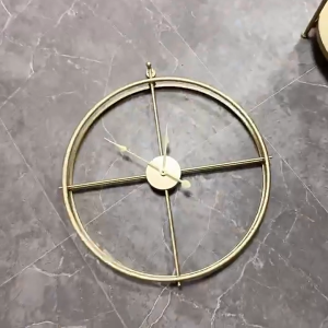 55cm Retro Large Wall Clock Double-walled Square Tube Iron Silent Home Watch Simple Design Living Room Office Art Wall Decor Clock