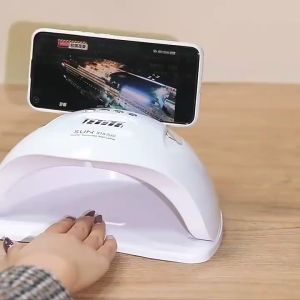 (LOCAL STOCK) 180W SUN X15 Max UV LED Nail Curing Lamp with Phone Holder Professional Nail Gel Polish Manicure Pedicure Dryer Light