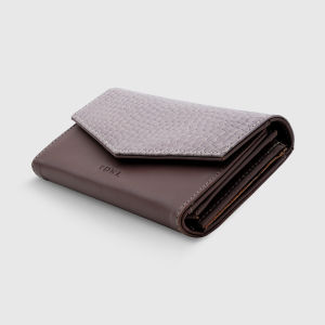 VONA Utopia Long Wallet - Dompet Panjang Wanita Motif Croco Elegan Banyak Slot Kartu Kulit PU