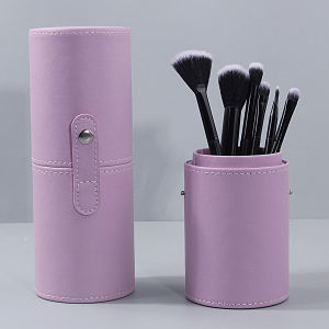 ถังเก็บแปรงแต่งหน้าทรงกลม 1 ชิ้น ดีไซน์สวยงาม ความจุขนาดใหญ่ สำหรับจัดระเบียบและเก็บของบนโต๊ะ