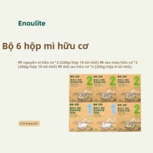 Engnice | Mì Bướm Cho Bé Hữu Cơ Được Chứng Nhận 6 Hộp