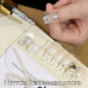 MN 1pcs 12Ml Moonlight Coconut Milk White Glitter Gel Nail Polish 2025 New Gel Polish White Nails Christmas Nails