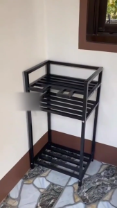 Kuga Space Saving Water Organizer with Glass Storag Stand Heavy Duty Water Organizer Rack Shelf k Stand Mineral Water Rack Stand High Loadbearing