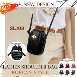 TAS SELEMPANG MINI KULIT HP WANITA SLING BAG KECIL KOREAN STYLE CEWEK HANDPHONE MURAH IMPORT GROSIR - SL103