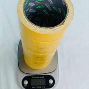 Băng keo vải màu vàng rộng 3.5cm dài 12 mét mỗi cuộn lõi giấy 3mm - 1 cây có 8 cuộn - Shop Út Lớn