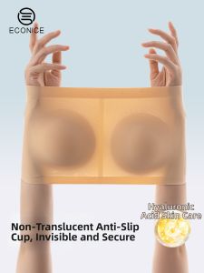 econice | Non-Slip Gathering Bra Pads Small Chest Enhancing Invisible Camisole