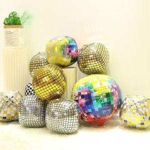 22 inch 4D disco balloon wedding decoration birthday decoration aluminum foil balloon party supplies festival children p