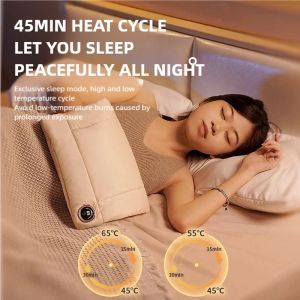 USB Graphene Rechargeable Electric Heating Pad Plug in Waterless Gloves Portable Hand Winter Warmer for Home Office School Gift