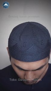 Peci Rajut Tangan Motif Turki - Peci Rajut Tangan