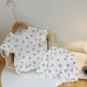 Bộ tăm lạnh bé gái tay bèo hình cherry