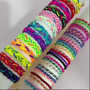 10/20/30/50Pcs/Lot Vintage Bohemia Style Weave Multicolor Rope Friendship Bracelets Wristband Jewelry For Women Men Lovers Gifts