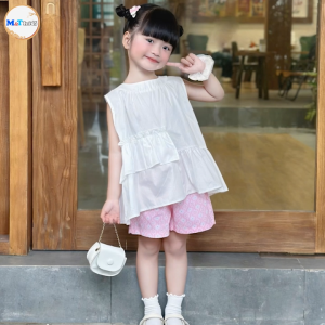 Bộ bé gái Set Mây Hồng Ngọc Nữ MT - 3267