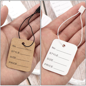 1000Pcs Hangtag Label Baju Custom Hang Tag Label Baju - Label Baju Hang Tag BajuJilbab Celana Dsb Ukuran 5Cm
