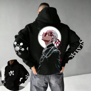 Bandai | 2025 Demon Slayer Anime Painted Hoodie Autumn/Winter New Fashionable Printed Casual Loose Parent Child Hip Hop Sweater Top