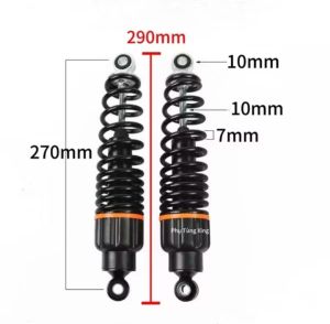 27cm(29cm) phuộc sau xe điện 1 cặpBộ giảm xóc sau xe đạp điệnlò xo giảm xóc cho xe máy điệnphụ kiện phụ tùng xe điệnphù hợp 133x-menvespagogo...