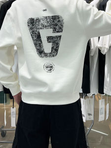 Áo Nỉ in Chữ Thời Trang Nam Mùa Thu 2025 Phong Cách Hàn Quốc Ôm Vừa Vặn Thường Ngày Cổ Tròn Dài Tay Áo Nỉ