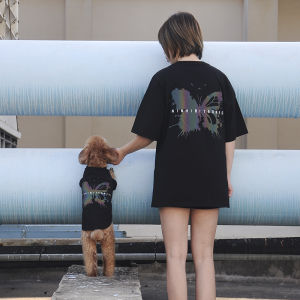 Summer Thin Cotton Pet Clothes for Cats And Dogs Parent-Child Matching Teddy Bichon Labrador Popular Internet Celebrity Petwear