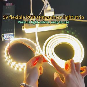 5V TV LED Backlight USB LED Strip Light Decor Lamp Tape TV Background Lighting Flexible neon lights