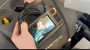 กล้องเอนโดสโคป Borescope อุตสาหกรรม 4.3 HD1080P IP67 กันน้ํา 8 ไฟ LED การตรวจสอบ สําหรับท่อซ่อมรถยนต์เลนส์เดียว 5M