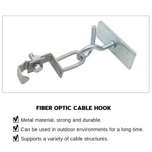 MaxPlus FTTH/FTTX Fiber Optic Cable Hanger Hook Pole Fiber Cable C Clamp