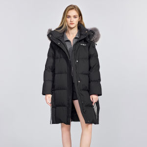 BEIQIANI | Warm Fox Fur Collar Down Jacket