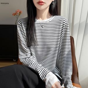 BALANYANG | Áo Thun Dài Tay Sọc Giảm Cân Đồ Lót Nữ