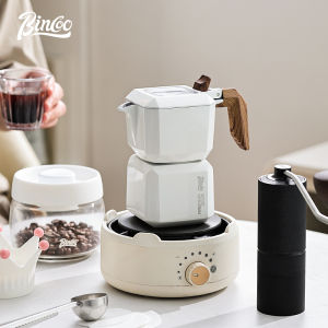 BINCOO Portable Espresso Machinet Set Aluminum Mocha Pot Coffee Pot Serving for Office Outdoor and Travel