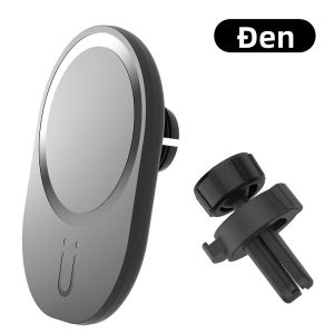 Đế Sạc Điện Thoại Không Dây 15W Trên Ô Tô Giá Đỡ Từ Tính Cho Lỗ Thông Hơi Tương Thích Với Magsafe iPhone Xiaomi Huawei Samsung Sạc Nhanh