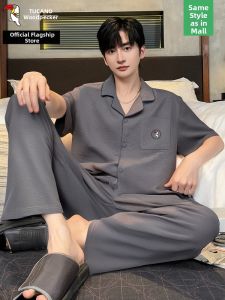 TUCANO | Senior Comfortable Short Sleeve Long Pants Pajama Set