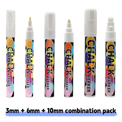 1/3 Pcs White Liquid Chalk Painting Marking Erasable Dust-free Water-soluble Marking Pen School Classroom Office Supplies