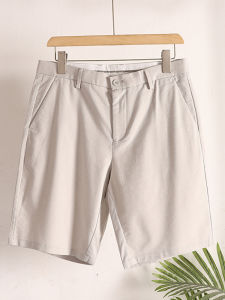 Quần Short Cotton Nam Mùa Hè Thoáng Khí Thoải Mái Họa Tiết Kẻ Sọc Nhẹ Quần Dài Năm Mảnh Quần Công Sở Thường Ngày