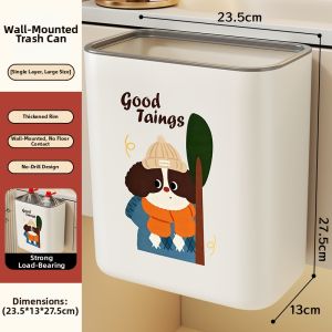 evesigar | Wall-mounted Hands-free Garbage Bin