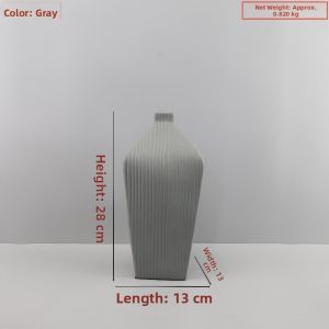 Modern Luxe Muted Tone Small Opening Resin Vase