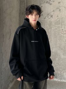 Jiaxun | High Street Buckle Design Hoodie Spring Autumn