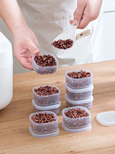 Antibacterial Rice Box Silver Ion Quantitative Grain Rice Storage Container Food Grade Japanese Style Home Storage Organizer
