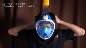 Original Professional Easy Breath Dry Diving Full Face Mask Swimming Goggles for Underwater Go pro Gopro Camera Scuba Snorkeling Equipment with Adult Gear Snorkel Goggle Set Free snorkling freediving tempered glass gaggles water kids diver snorkle Youth