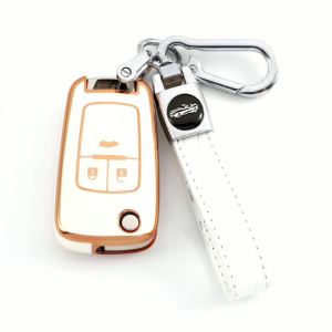 3 Buttons Car Key Case Cover Shell Fob Keyless Protector for Chevy Chevrolet Equinox Malibu Sonic GMC Terrai Impala Camaro Cruze
