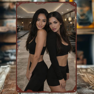 2D Vintage Metal Sign Board Flat Wall Art Decor for Women Modern Workshop Bar Club Craft Gift