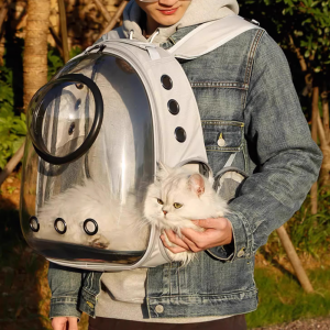 Dreamboat Home กระเป๋าแมว กระเป๋าใส่สัตว์​เลี้ยงทรงอวกาศ กระเป๋าสะพายสุนัขและแมว กระเป๋าอวกาศสัตว์เลี้ยงสะพายหลัง