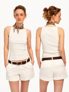 Cotton Feel Spaghetti Strap Top Weight Loss Camisole 335g