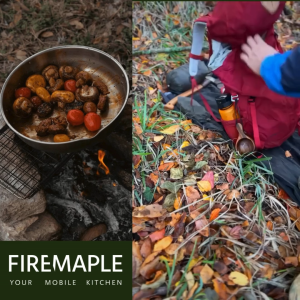 FIREMAPLE Antarcti 8 inch Camping Outdoor Stainless Steel Compact Frypan